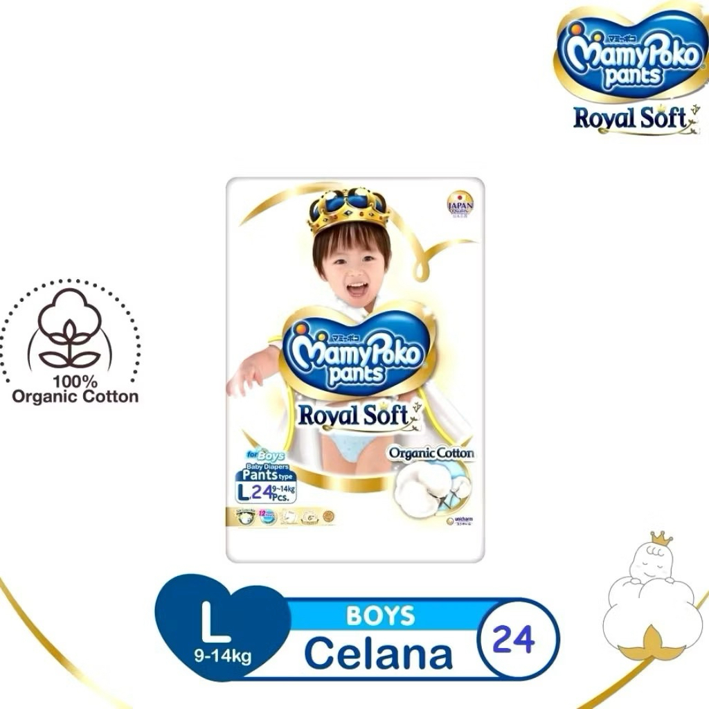 Mamypoko Royal Soft L24 Boys Popok Celana