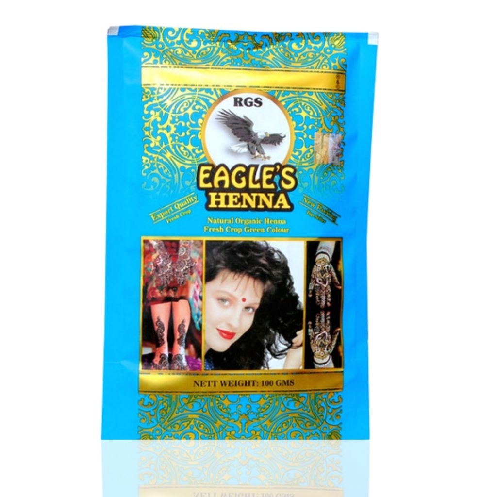 Pewarna Rambut & Hiasan Tangan Eagles Natural Henna 100g Pacar Arab