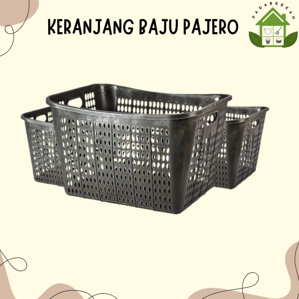 Keranjang Plastik Pajero Keranjang Baju Besar Keranjang Baju Murah/ Keranjang Plastik