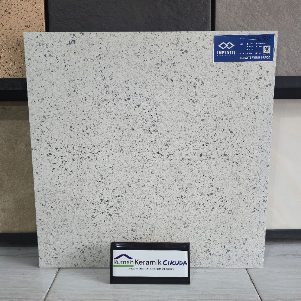 Granit Teraso Putih Matt Infiniti 60x60 TERRAZZO TERA WHITE