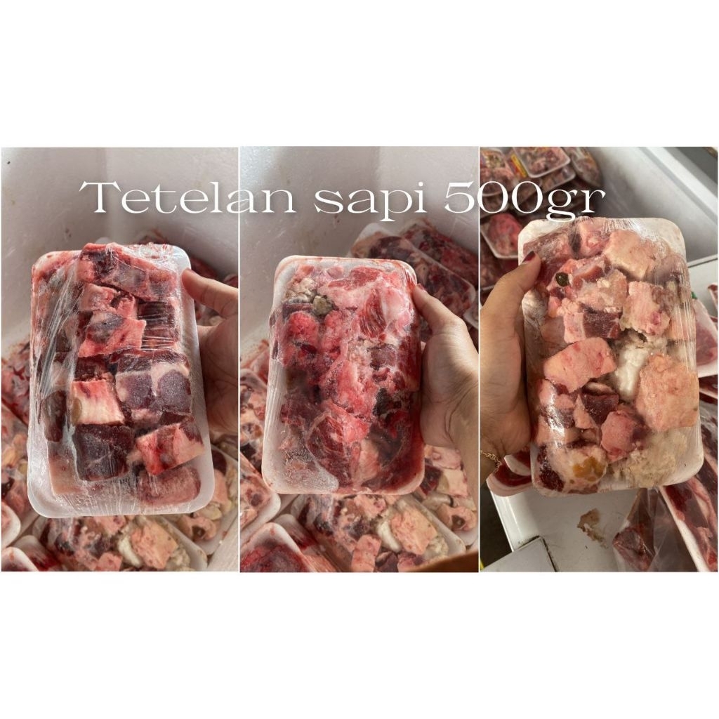 READI KEMASAN BOX TETELAN DAGING SAPI ±500GR FROZEN