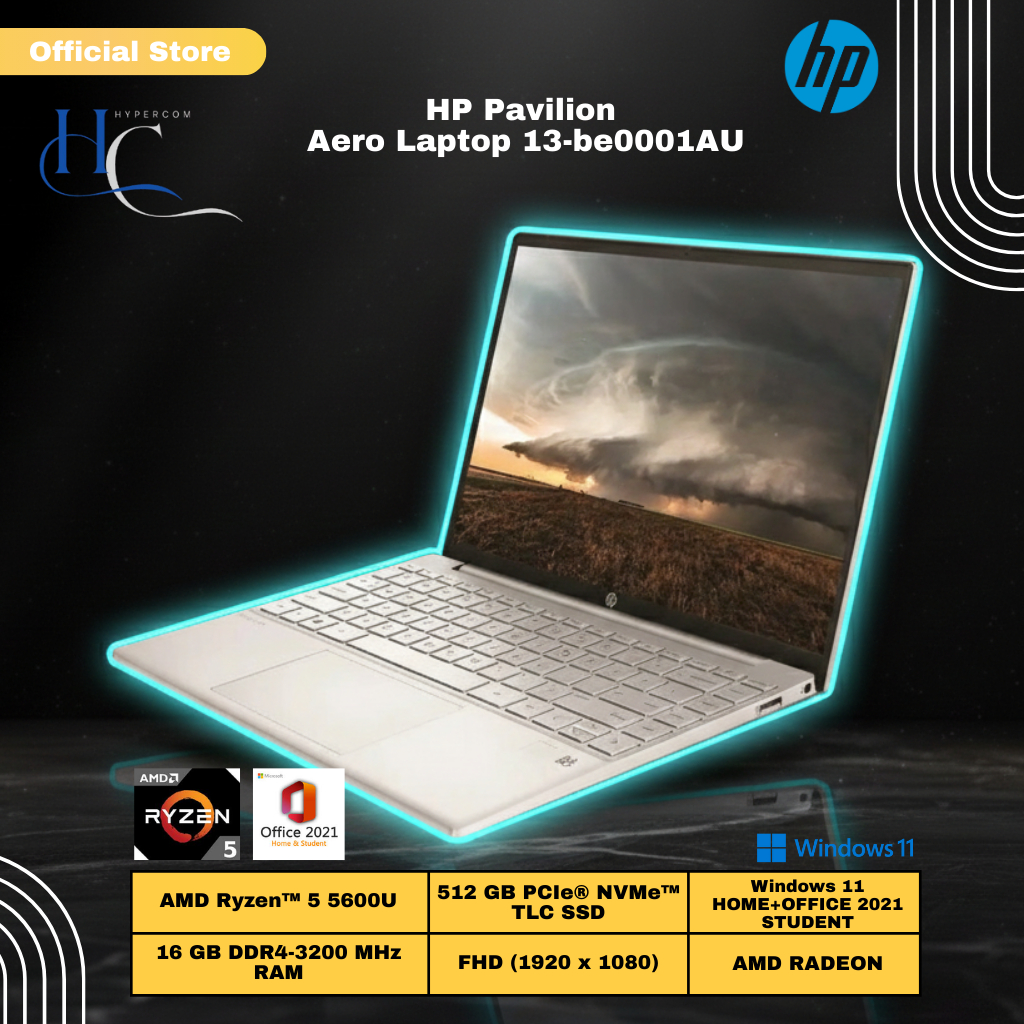 HP Pavilion Aero Laptop 13-be0001AU Ryzen 5 5600U/16GB/13.3"/Windows 11