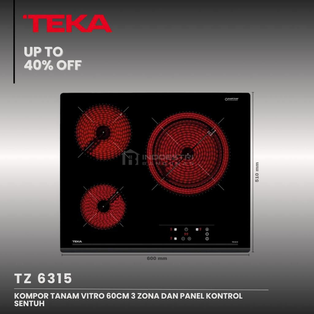 Kompor Tanam Vitroceramic TEKA TZ 6315 / Kompor Tanam Listrik TEKA