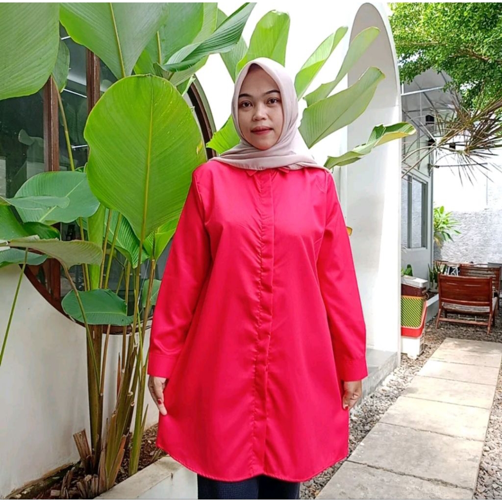 Tunik Toyobo - Merah Cabe