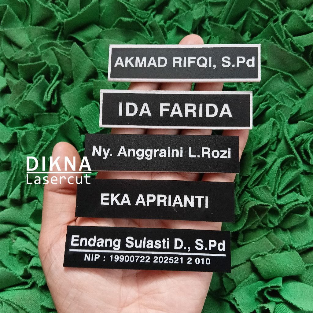 Name Tag Grafir  Doff Nama Dada / Nama dada PNS ASN Dll