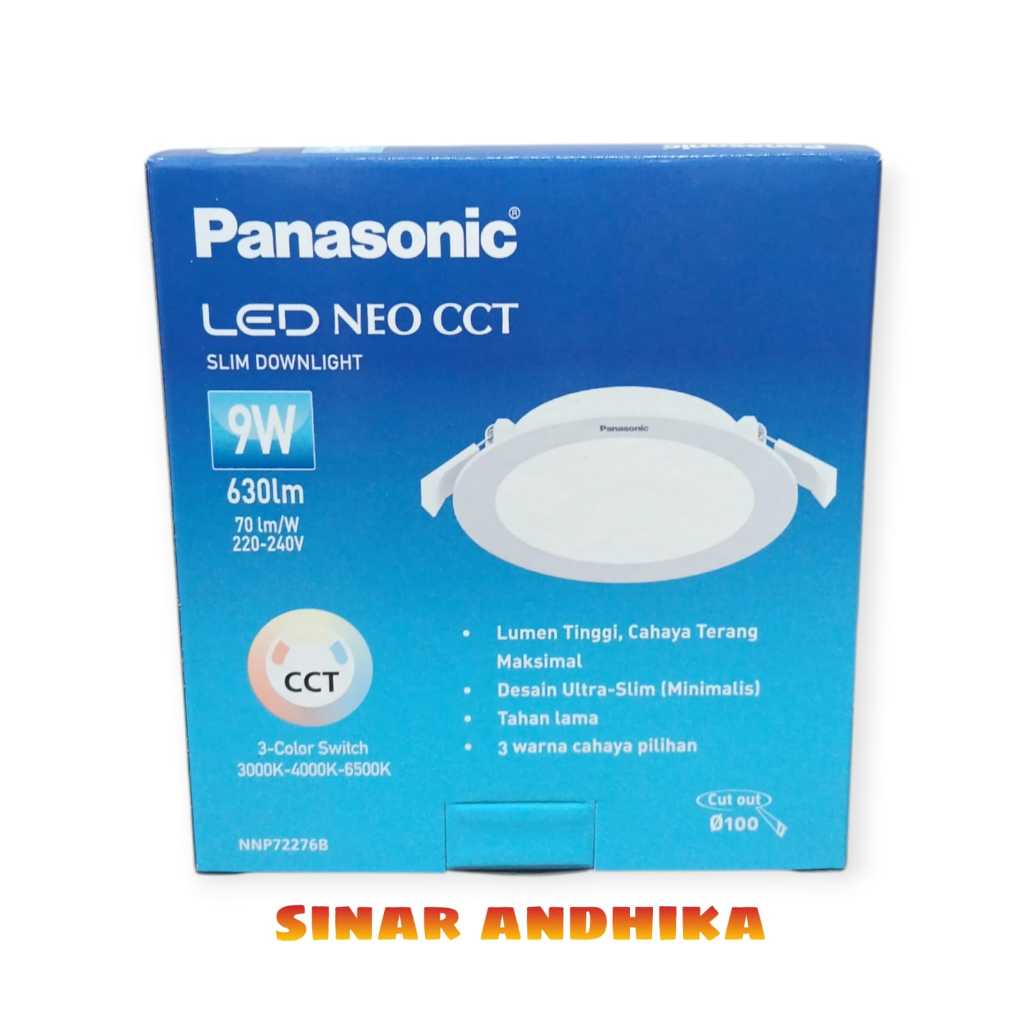 Lampu Led Downlight Panasonic Neo Cct 3 Warna 9 Watt Nnp72276031