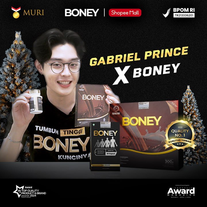 HARGA SPESIAL - Boney Kapsul dan Susu Boney - 100% Original BPOM Approved