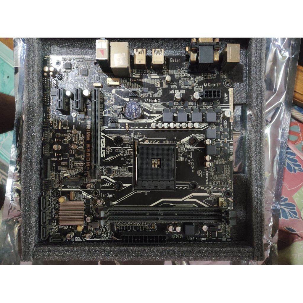 Mobo Asus prime B350M K + PCCooler Paladin EX400S