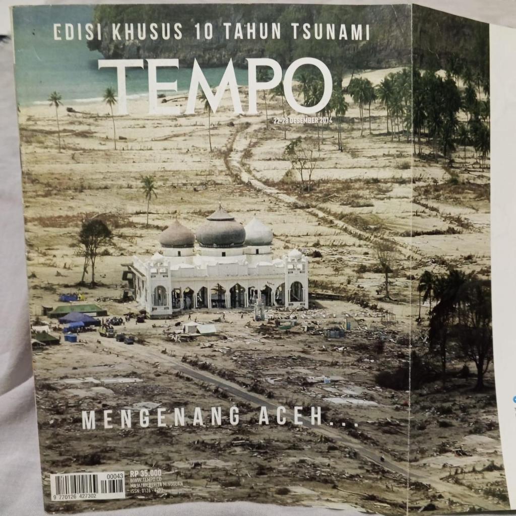 MAJALAH TEMPO EDISI KHUSUS 10 TAHUN TSUNAMI MENGENANG ACEH - ORIGINAL LANGKA