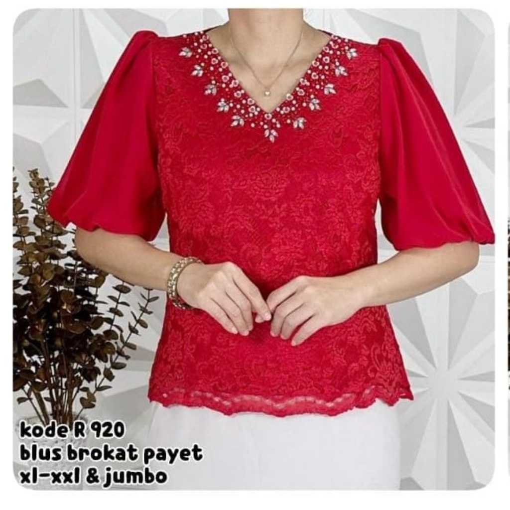 ATASAN BLOUSE BROKAT PREMIUM WANITA
