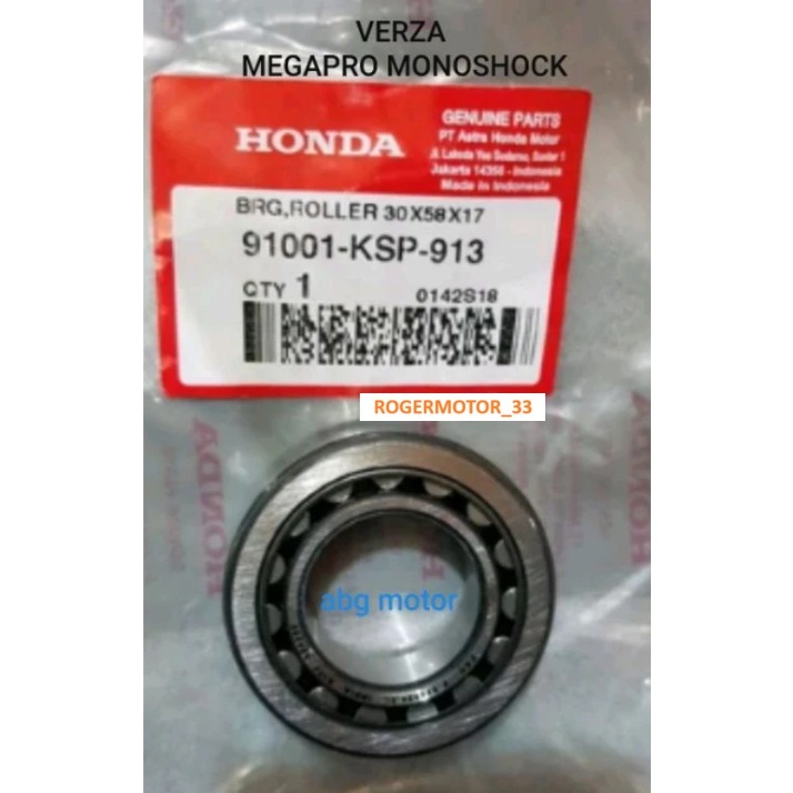 BEARING LAHAR KRUK AS KANAN CRF 150 VERZA MEGAPRO MONO MONOSHOCK ORIGINAL ASLI 91001-KSP-913