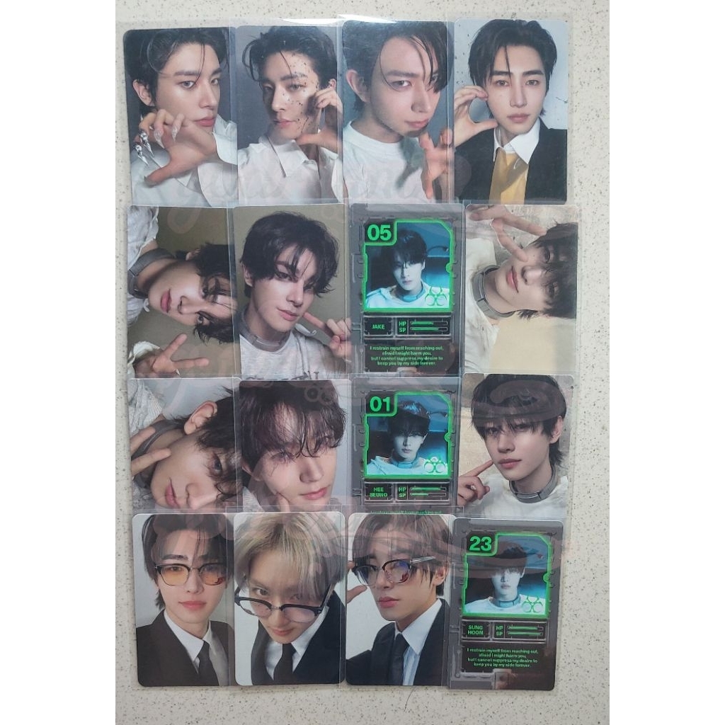 PC SUNGHOON HEESEUNG JAKE DESIRE UNLEASH MAKE MINE ENGENE VER PHOTOCARD OFFICIAL