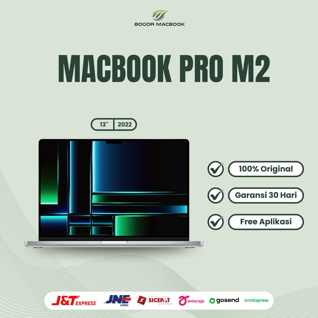 Macbook Pro M2 Fullset (13 Inch) || Ram 8/256gb Second Original