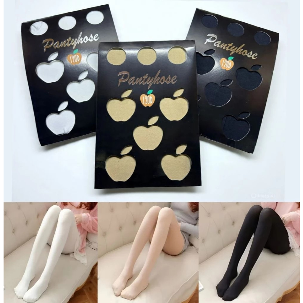 Stocking Pantyhose Apple 120D original / stocking apple hitam / stocking apple crem /Stocking celana