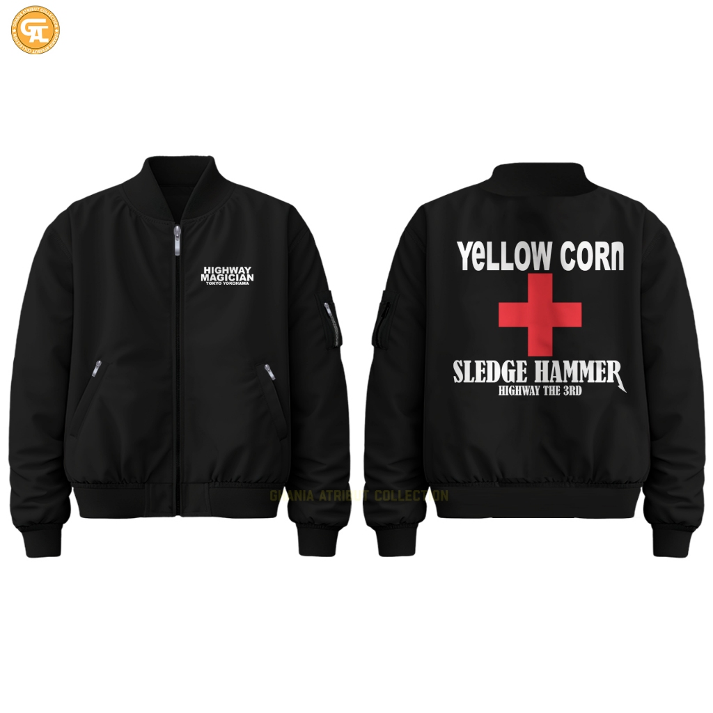 Jaket Bomber Yellow Corn Tokyo Yokohama Hammer Highway Magician Taslan