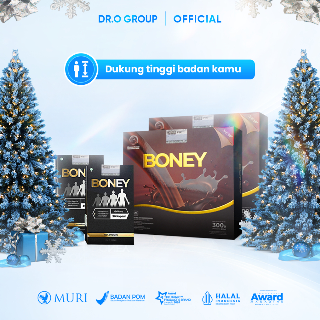 Boney  Susu Boney (2 Susu + 2 Boney)  Peninggi Badan Untuk Anak  Dewasa Suplemen Tinggi Badan