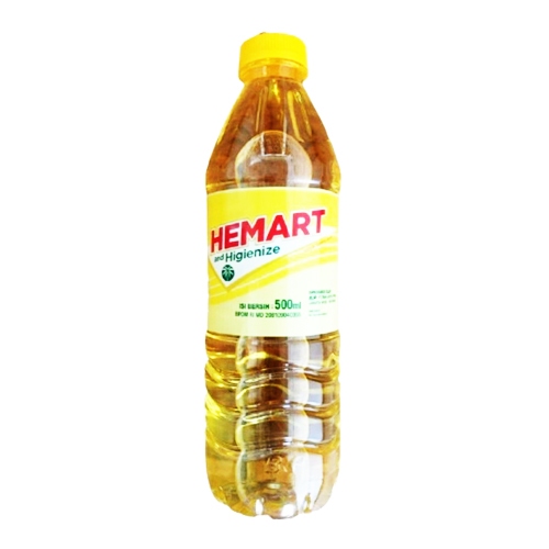 MINYAK GORENG HEMART 500ML [ 12pcs X 500ML ] KARTON