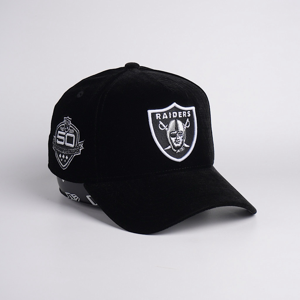 topi new era original las vegas raiders velvet official team color