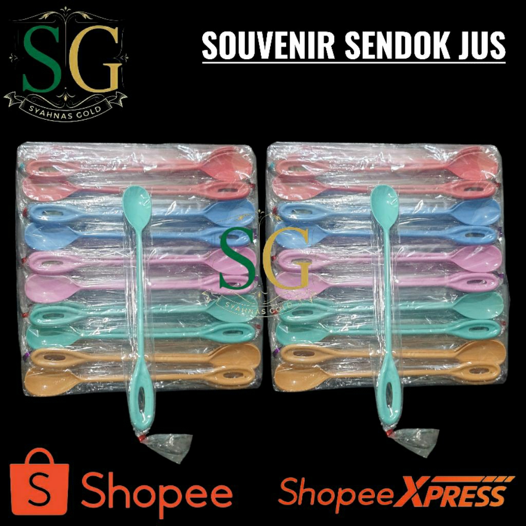 (isi 200pcs) Souvenir sendok jus kemasan plastik souvenir pernikahan murah mewah dan menarik