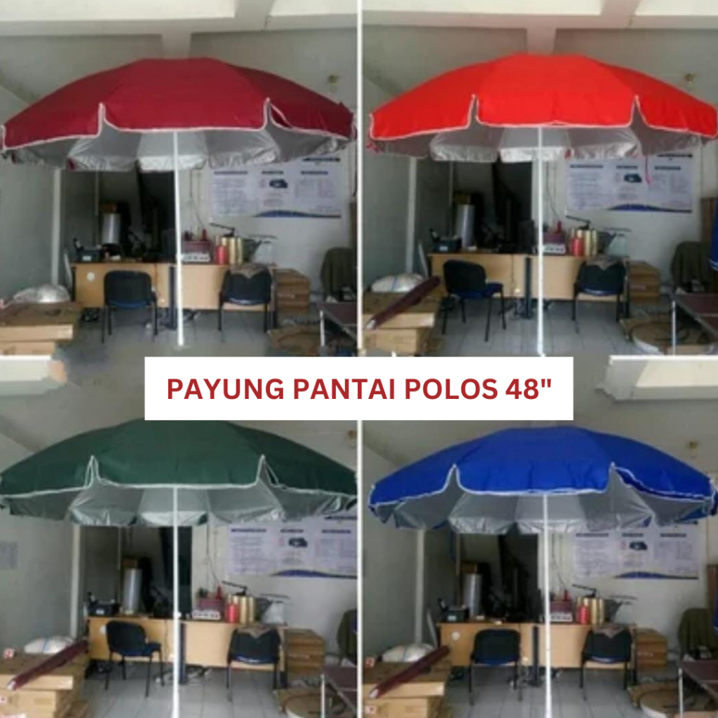 Payung Pantai Pelangi | Payung Pantai Polos