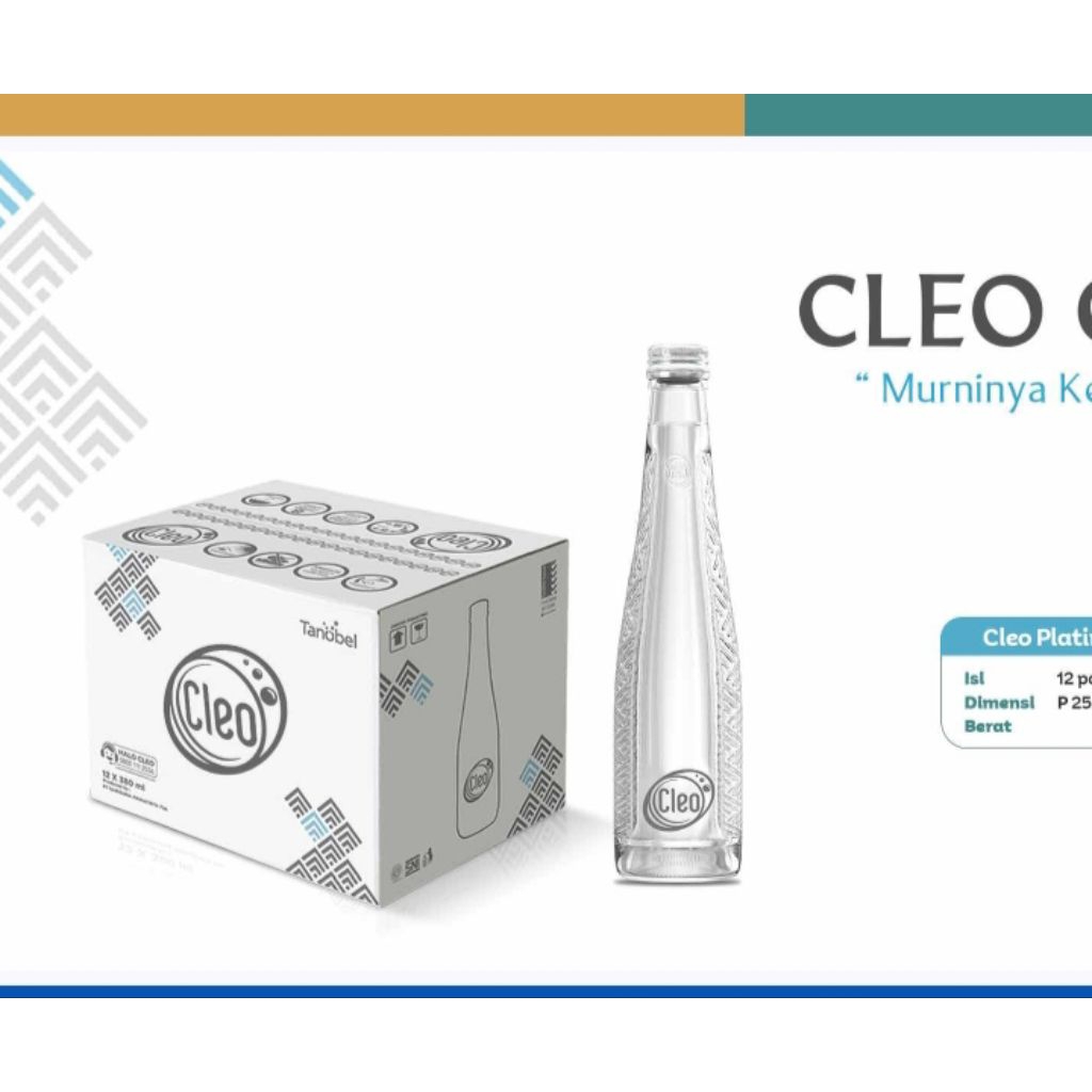 cleo glass botol kaca 330 ml