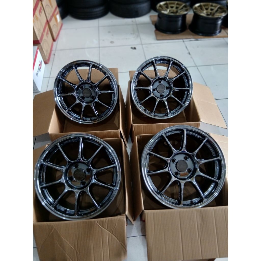 VELG WEDSSPORT TC105X BLACKCHROME R16 JAZZ YARIS BRIO DLL.