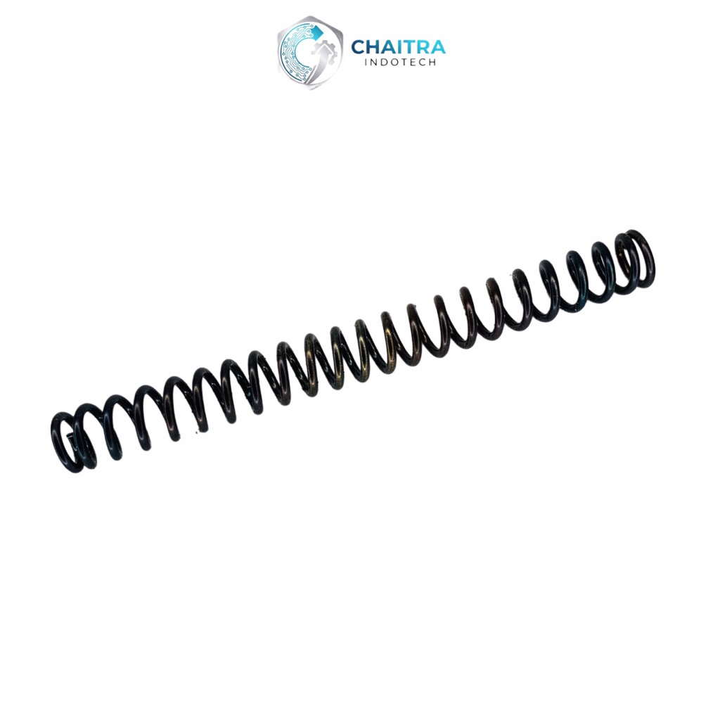 Spring Per Tekan Baja Hitam OD 10 mm Tebal 1.5 mm Panjang 10 cm