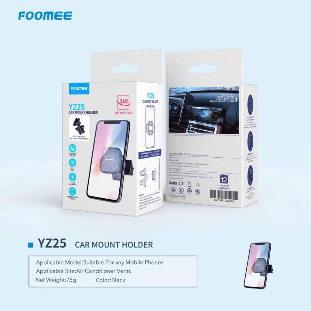 CUCI GUDANG | FOOMEE Stand Holder Phone YZ25 White