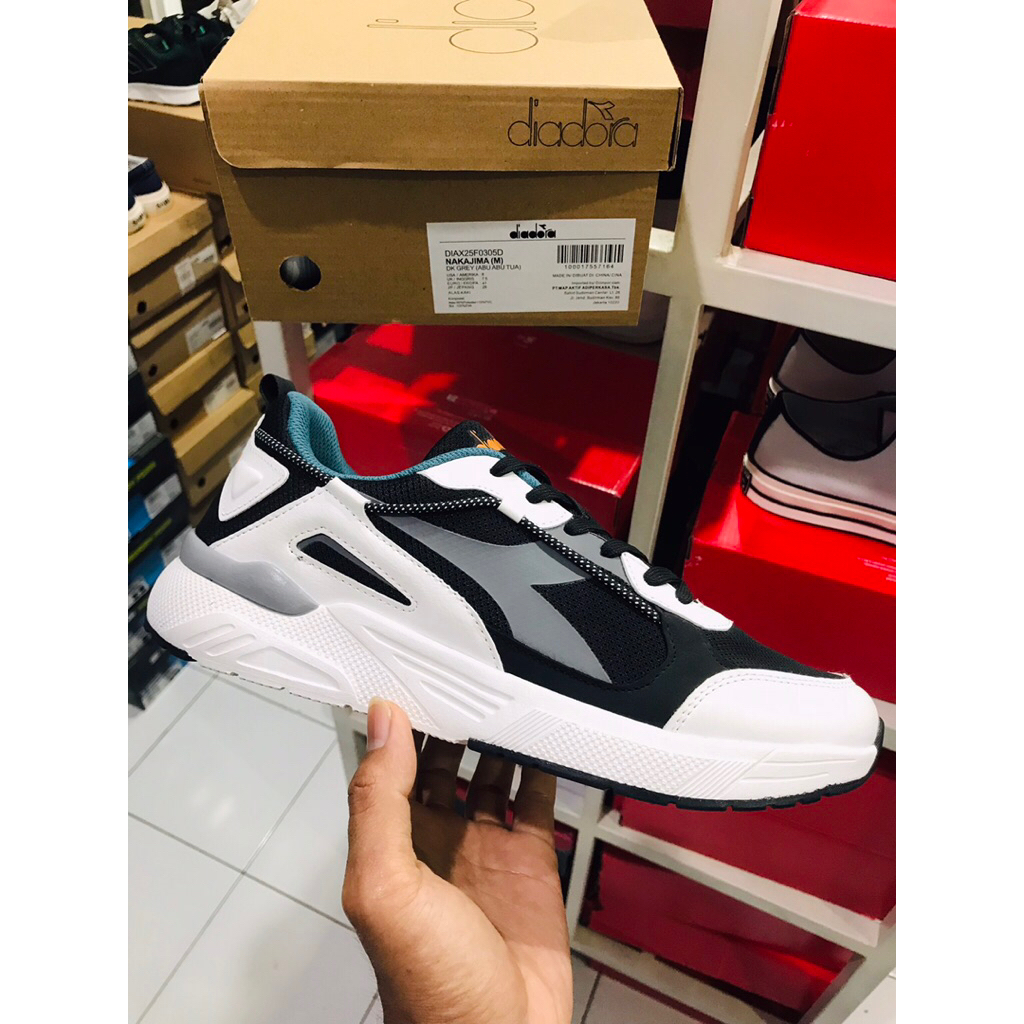 BIG SALE DIADORA NIZAR PUTIH [DIAX15322105] ORIGINAL SEPATU PRIA/RUNNING/LARI/SNEAKERS