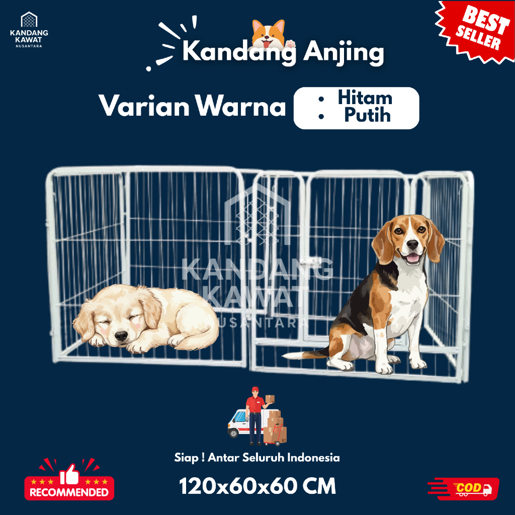 Pagar Kandang Anjing - Kuat Tahan Lama | Besi Hollow Premium - Variasi Warna