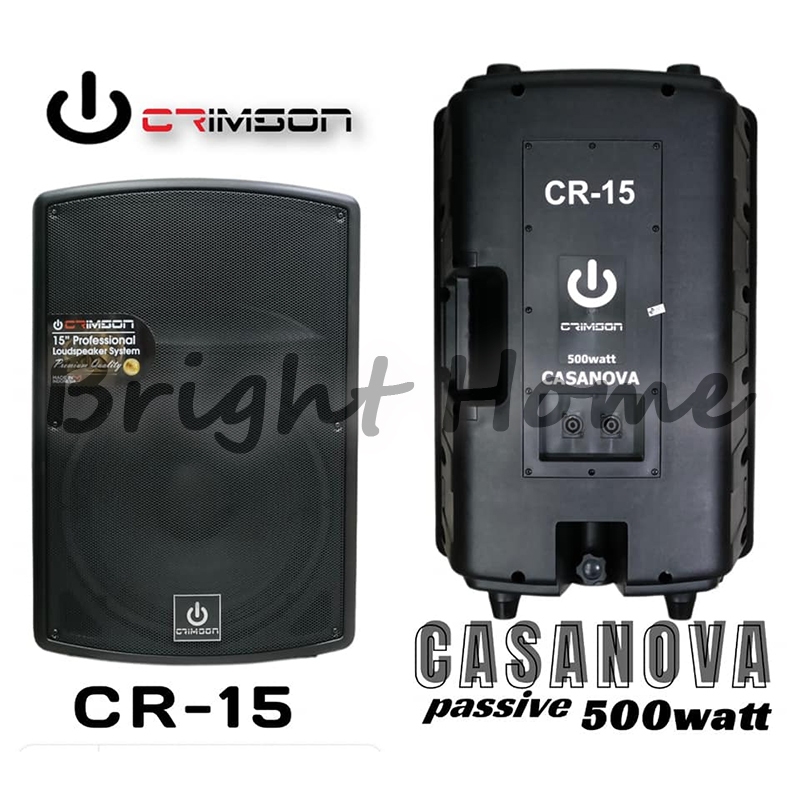 CRIMSON CR15 CR-15 CASANOVA Speaker Pasif 15 Inch 500 Watt