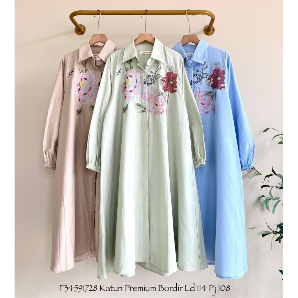 Baju Atasan Wanita Katun Linen LD 120 / Fashion Tunik Kemeja Polos Jumbo Terbaru Cewek