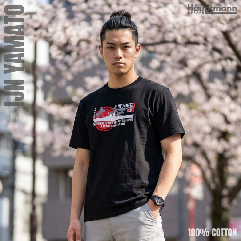 Hauptmann Kaos / T-Shirt - IJN Yamato - Battleship Japanese Navy - WWII - Cotton - Unisex