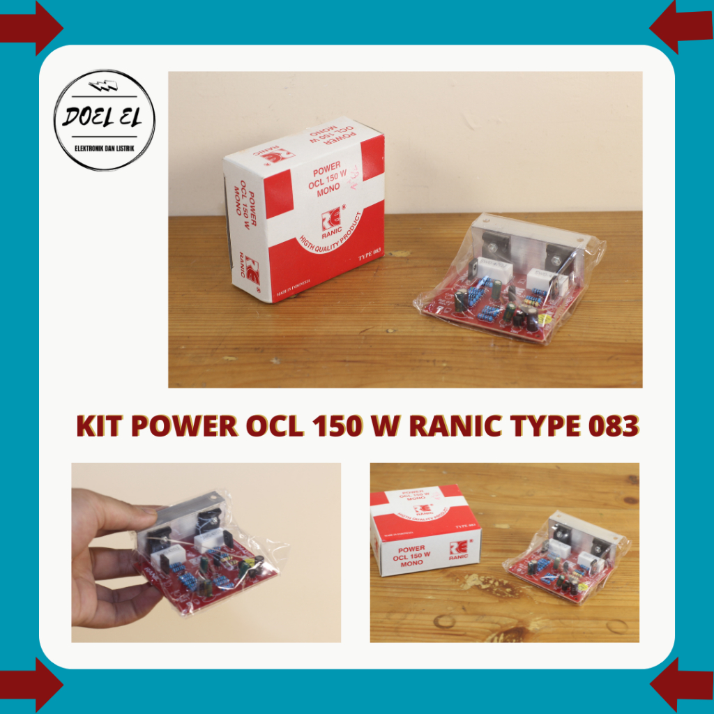KIT POWER OCL 150 WATT MONO RANIC  TYPE 083 PLUS TR FINAL