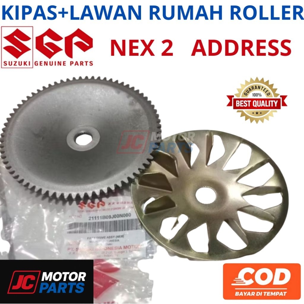 KIPAS + GIGI GEAR LAWAN STARTER STATER NEX 2 II ADDRESS NEX FI 09J00 SUZUKI