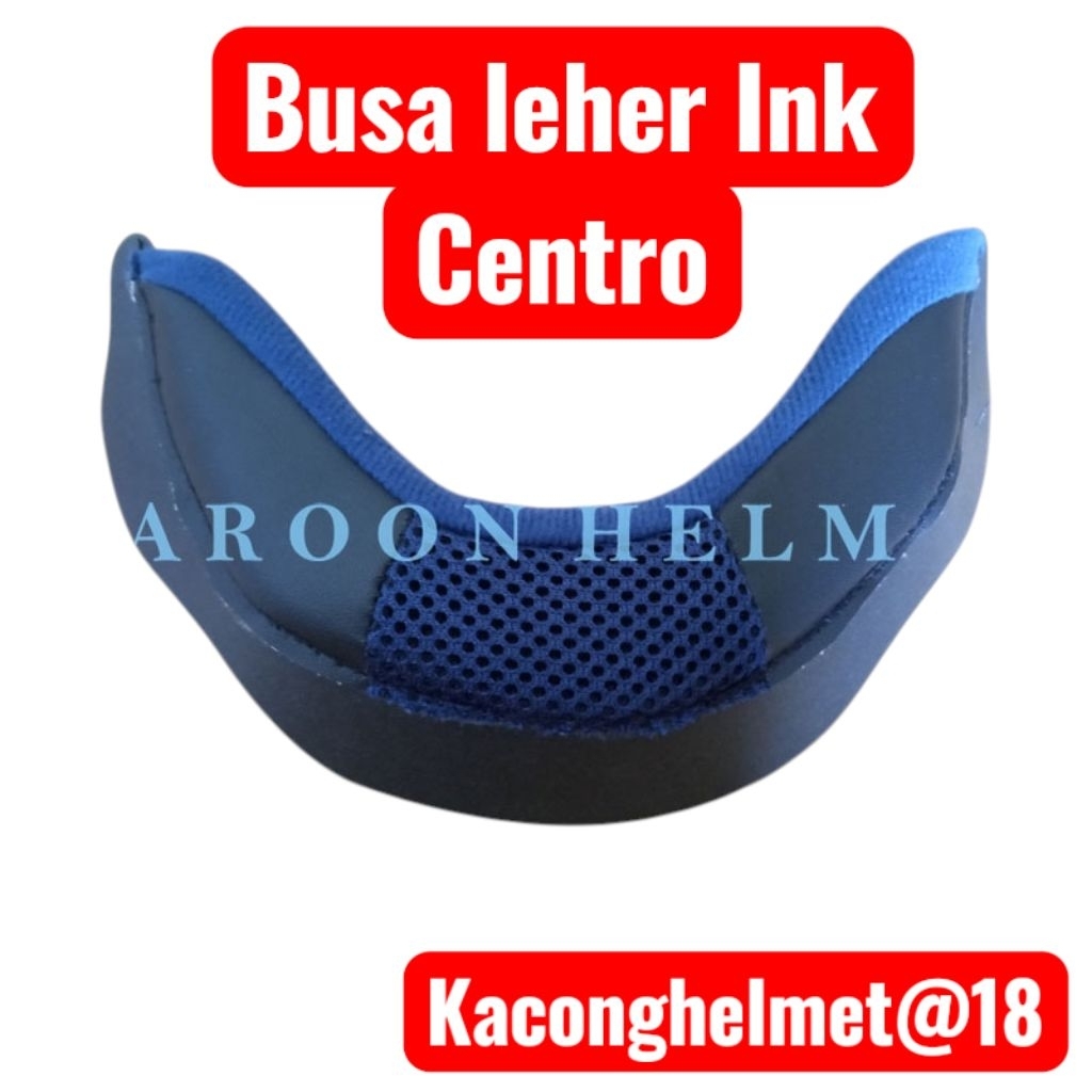 Busa Leher Helm INK Centro Warna Biru Navy dan Hitam Bantalan Sentro