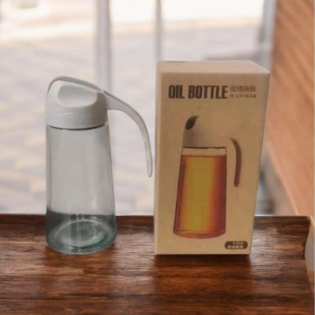 Botol Kaca Minyak Goreng 630ml Bottle Oil Pot 630ml Tempat Minyak Anti Tumpah
