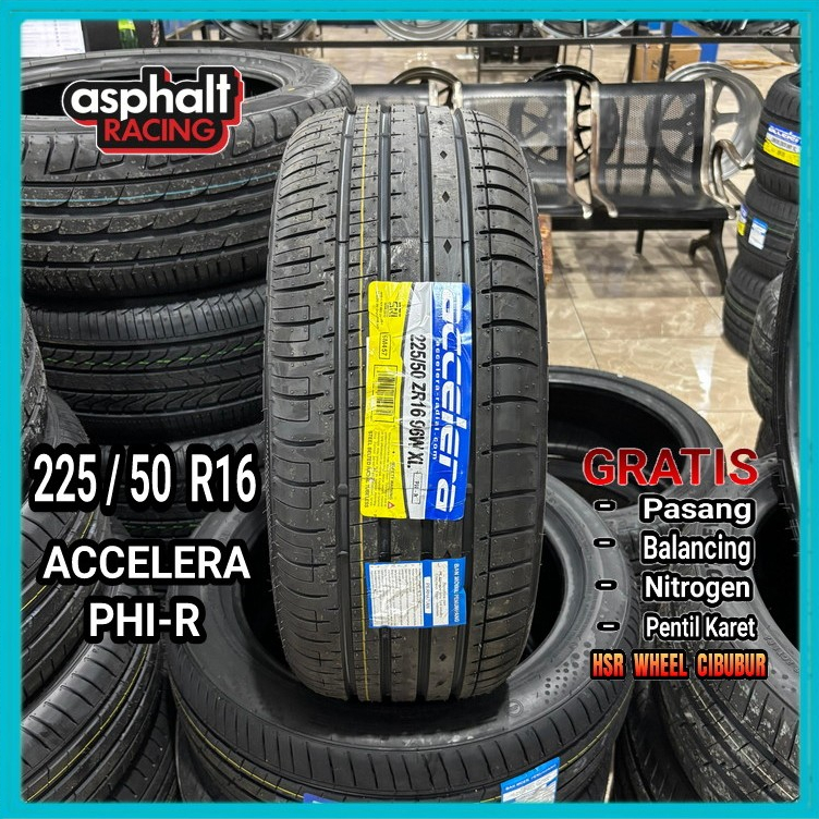 Ban Mobil Murah 225 50 R16 Merek ACCELERA PHI-R II Ban Mobil Tubles Ukuran 225/50 R16