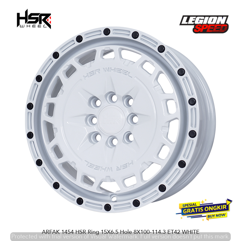 PELEK MODEL RALLY HSR ARFAK RING 15 UNTUK MOBIL IGNIS SWIFT SIGRA DLL VELG PROMO RING 15