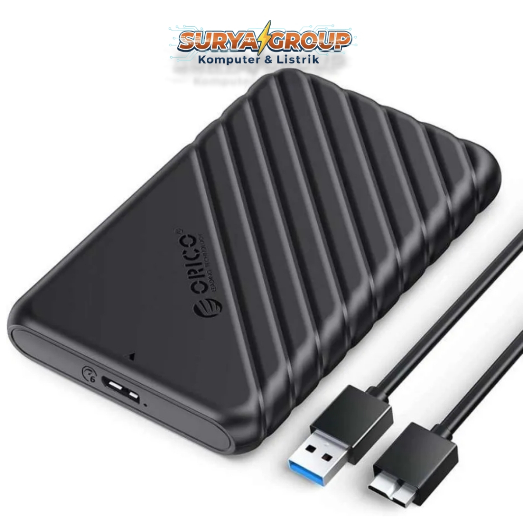 HDD CASE 3.0 ORICO 25PW1-U3 HITAM - Casing Hardisk SSD 2.5" - 25PW1-U3 - Dock Docking Enclosure Case