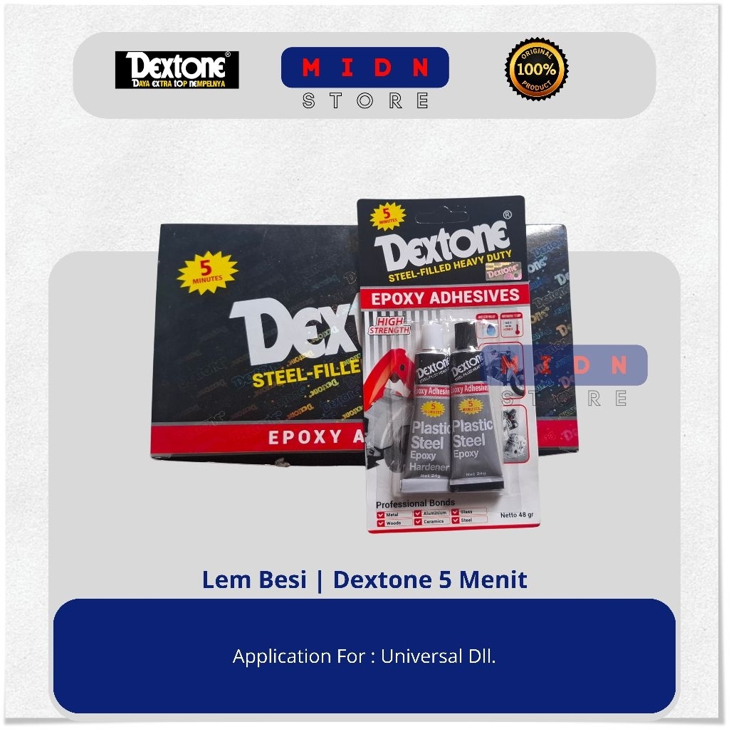 Lem Besi | Dextone 5 Menit | Universal | Original (Dextone)
