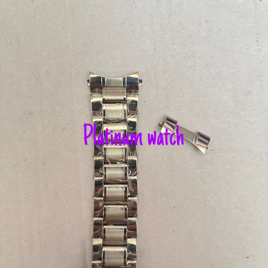 Strap Tali Rantai jam tangan dan kupingan 20mm 22mm Strap Tali Rantai Jam Bahan Stainless Steel
