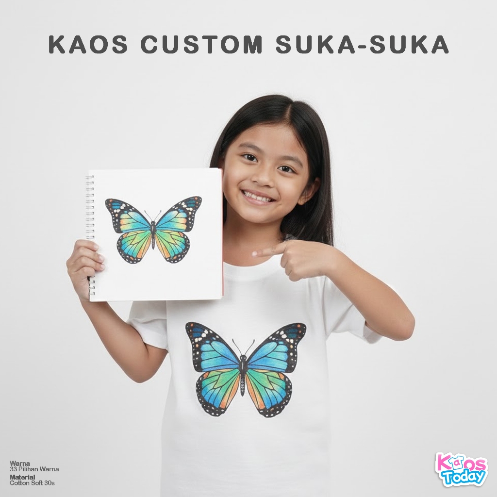 Kaos Suka-Suka Kaos Custom Family Bisa Pakai Desain Sendiri