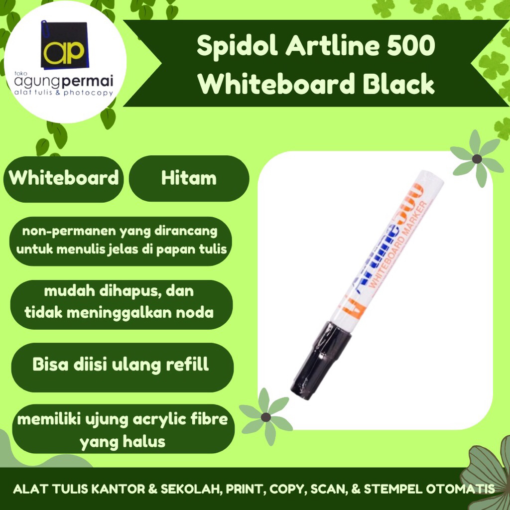 Spidol Artline 500 Whiteboard Marker