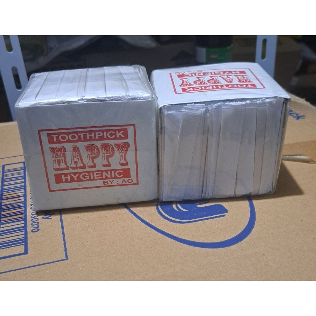 (500pcs) TUSUK GIGI STERIL BUNGKUS KERTAS  / TUSUK GIGI BAMBU STERIL / TUSUK GIGI