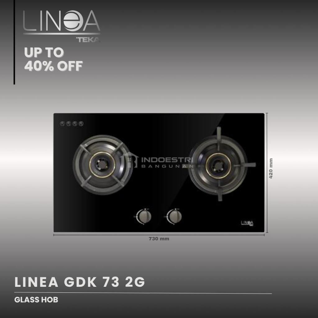 Kompor Tanam 2 Tungku TEKA LINEA GDK 73 2G / TEKA LINEA Kompor Tanam 2 Tungku