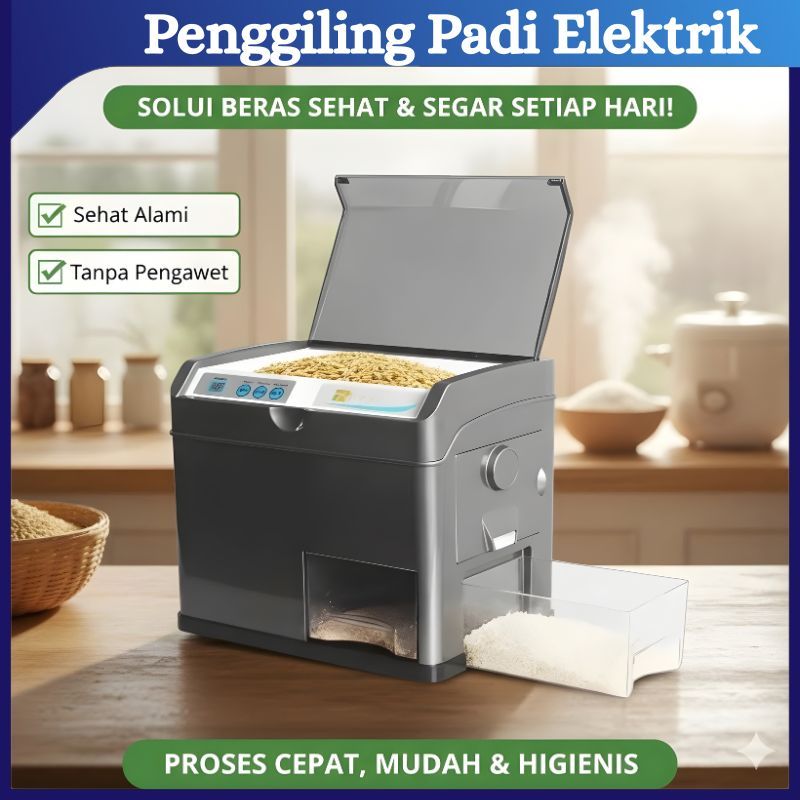 Mesin Penggiling Padi Mini 550 Watt Mini Mesin Selep Padi Listrik