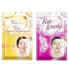 Fair & Lovely (Glow & Lovely) Sheet mask 20 gr (Vita Glow (pink) & Bright C Glow (kuning)