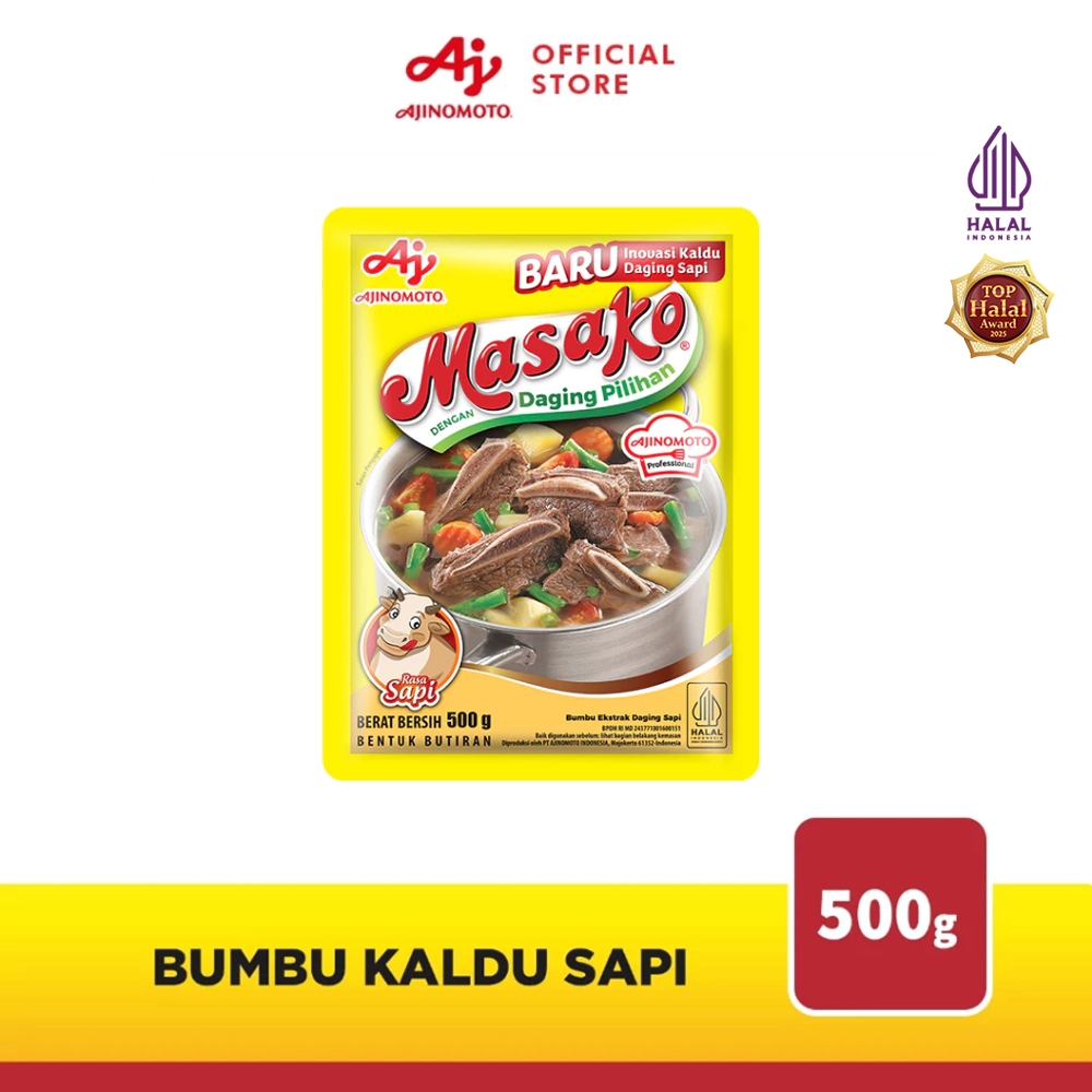Masako®  Bumbu Kaldu Sapi Penyedap Rasa 500g