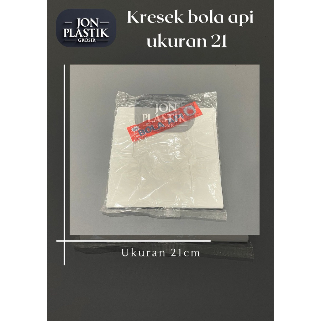 Kantong kresek bola api putih